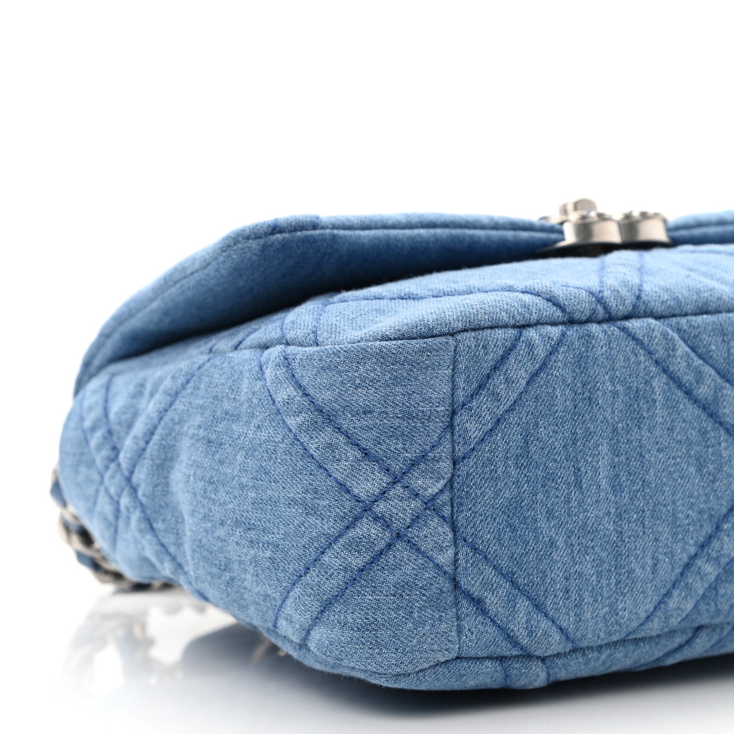 Chanel Denim Quilted Medium Chanel 19 Flap Blue 9 of 11