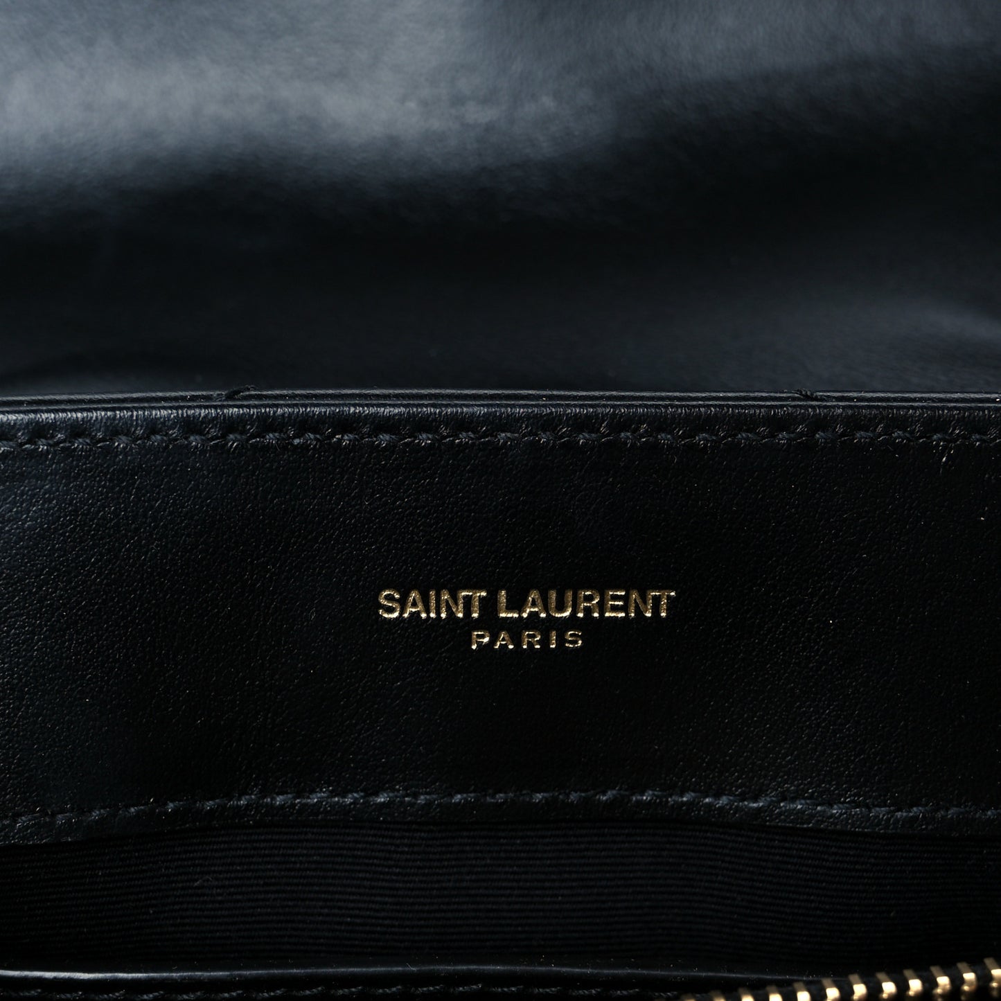Calfskin Y Quilted Monogram Small Loulou Chain Satchel Black