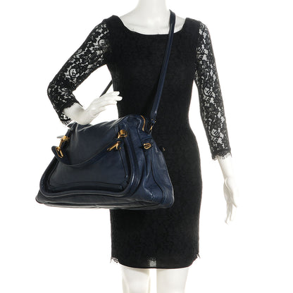 Chloe Calfskin Large Paraty Midnight Blue 2 of 11