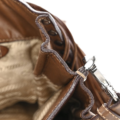 Prada Gaufre Tassel Tote Bag Brown 17 of 34