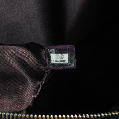 Chanel Distressed Lambskin Lady Braid Bowler Purple 7 of 9