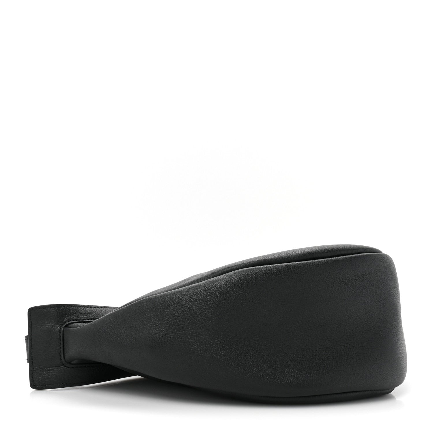 The Row Grained Calfskin Small Slouchy Banana Bag Black 4 of 10