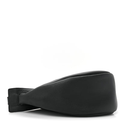 The Row Grained Calfskin Small Slouchy Banana Bag Black 4 of 10