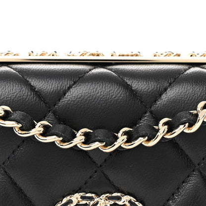Chanel Lambskin Quilted Trendy CC Flap Phone Holder With Chain Black 8 of 11