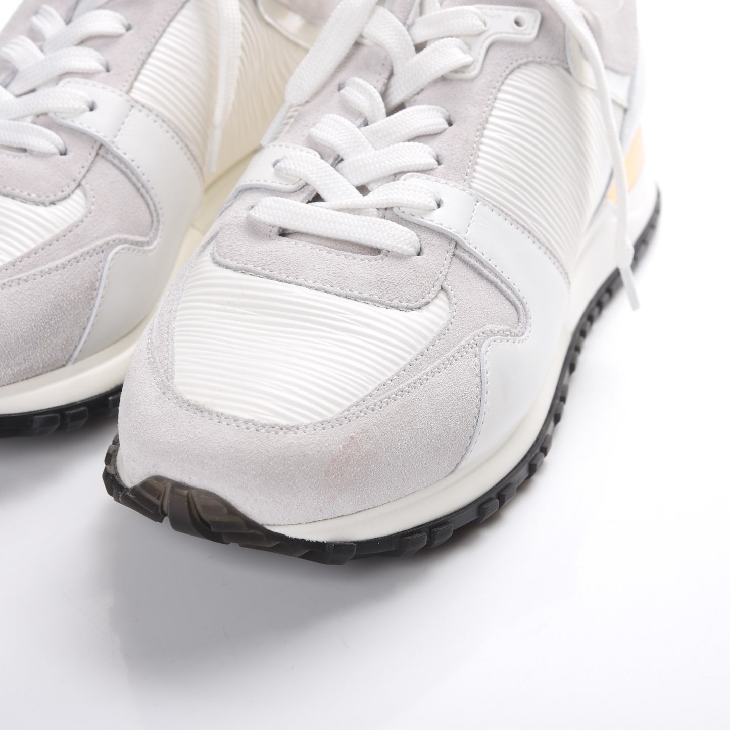 Epi Suede Run Away Sneakers 37.5 White