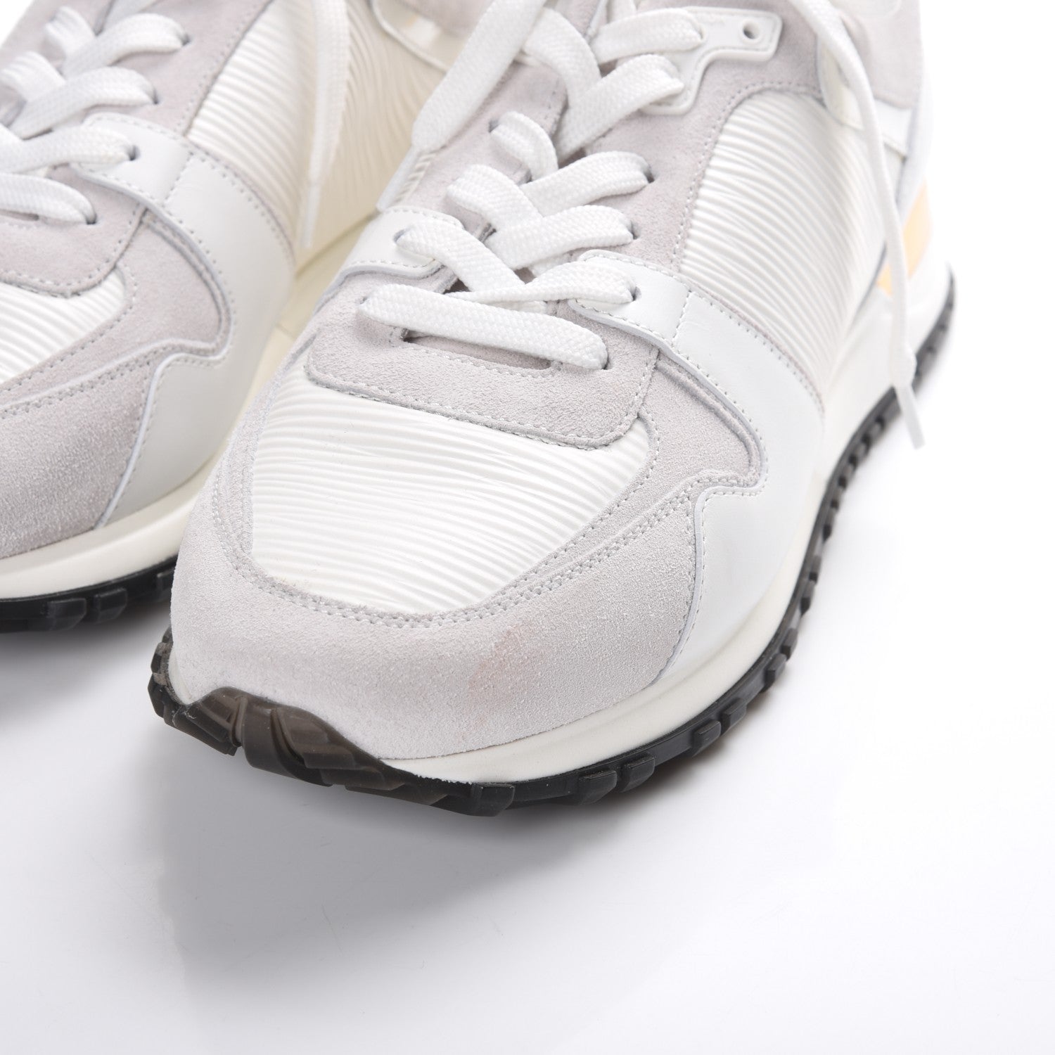 Louis Vuitton Epi Suede Run Away Sneakers 37.5 White 5 of 10