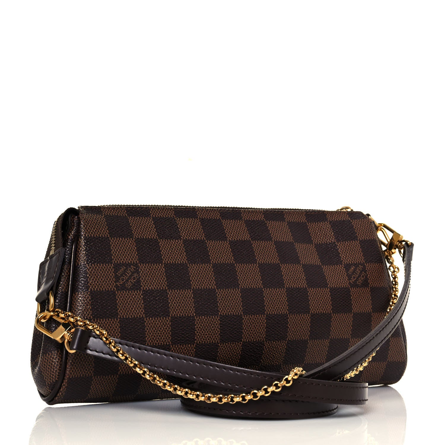 Louis Vuitton Damier Ebene Eva Clutch 3 of 12