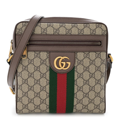 Gucci GG Supreme Monogram Web Small Ophidia Messenger Bag Brown 1 of 13