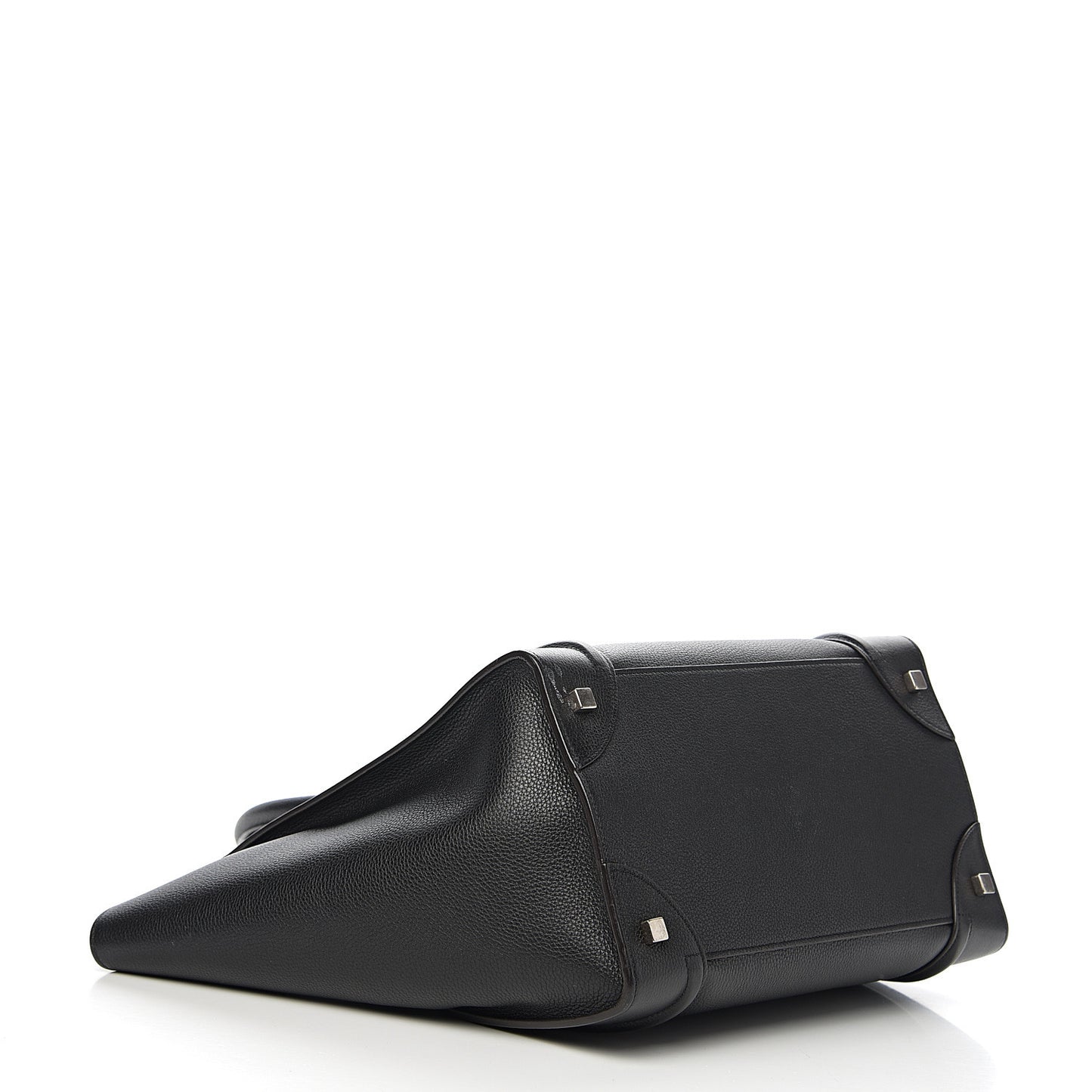 Drummed Calfskin Mini Luggage Black