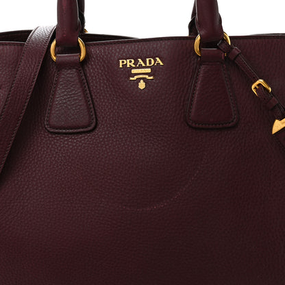 Prada Vitello Daino Tote Granato 8 of 11