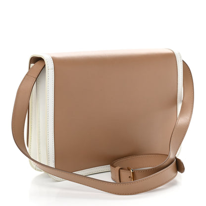 Burberry Smooth Calfskin Monogram Medium TB Bag Chalk White Camel 3 of 10