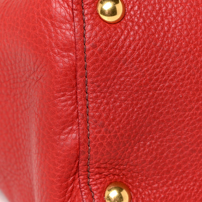 Miu Miu Vitello Daino Tote Red 18 of 19