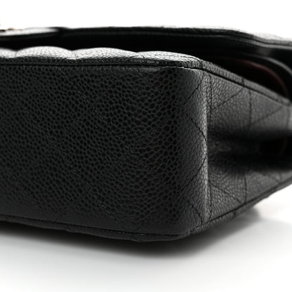 Chanel Caviar Quilted Medium Double Flap Black 10 of 11