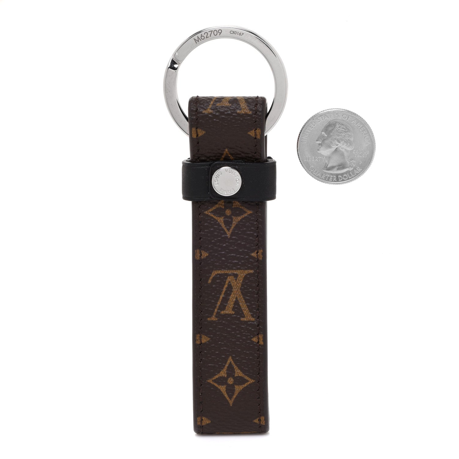 Louis Vuitton Monogram LV Dragonne Bag Charm Key Holder 2 of 3
