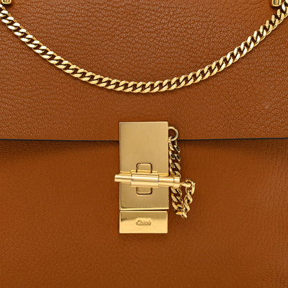 Chloe Grained Lambskin Drew Shoulder Bag Caramel 7 of 9