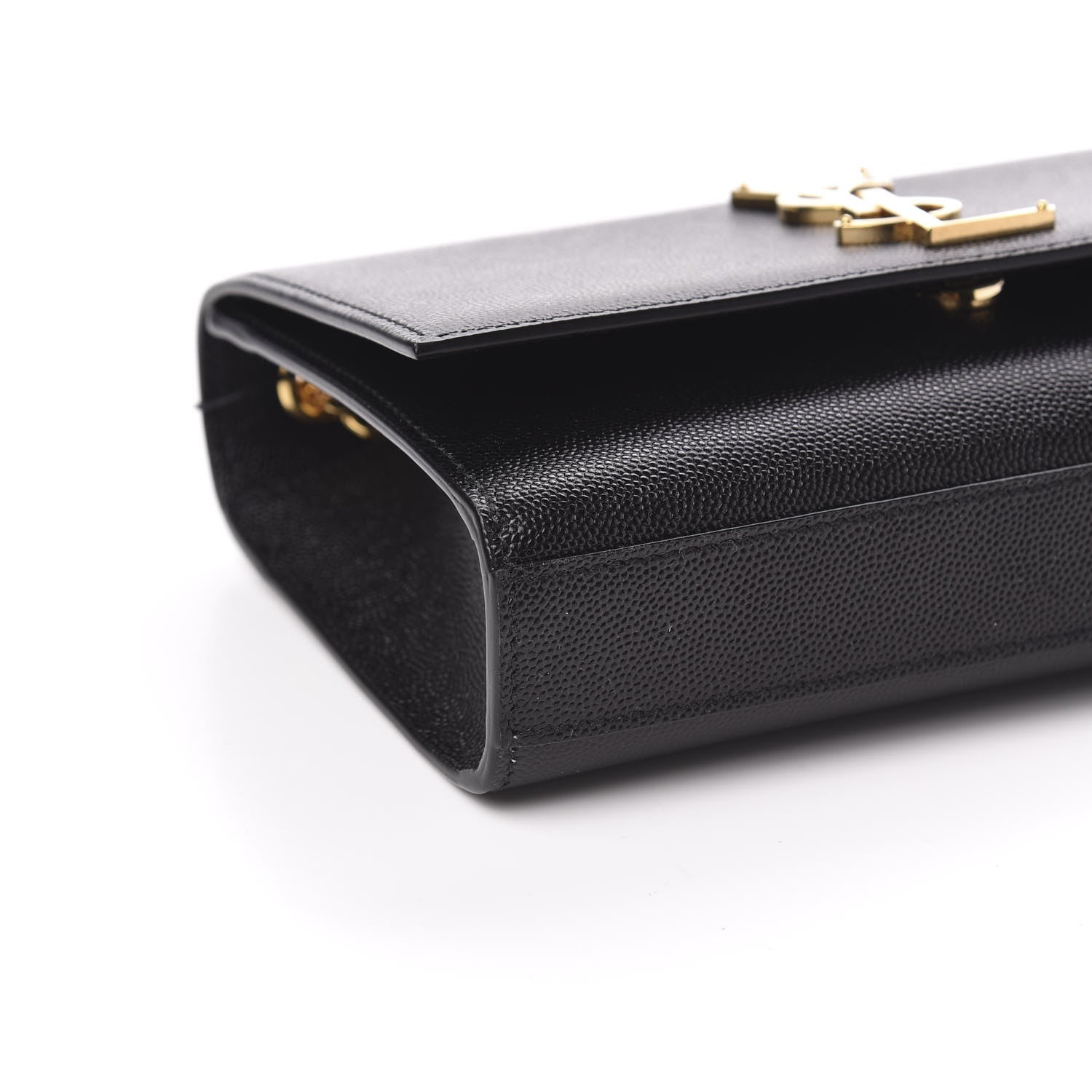Saint Laurent Grain De Poudre Small Monogram Kate Satchel Black 7 of 9
