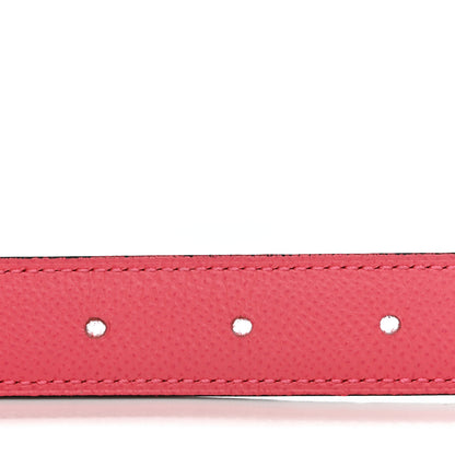 Hermes Epsom 24mm Belt Strap 85 34 Rose Azalee Rouge de Coeur 5 of 7