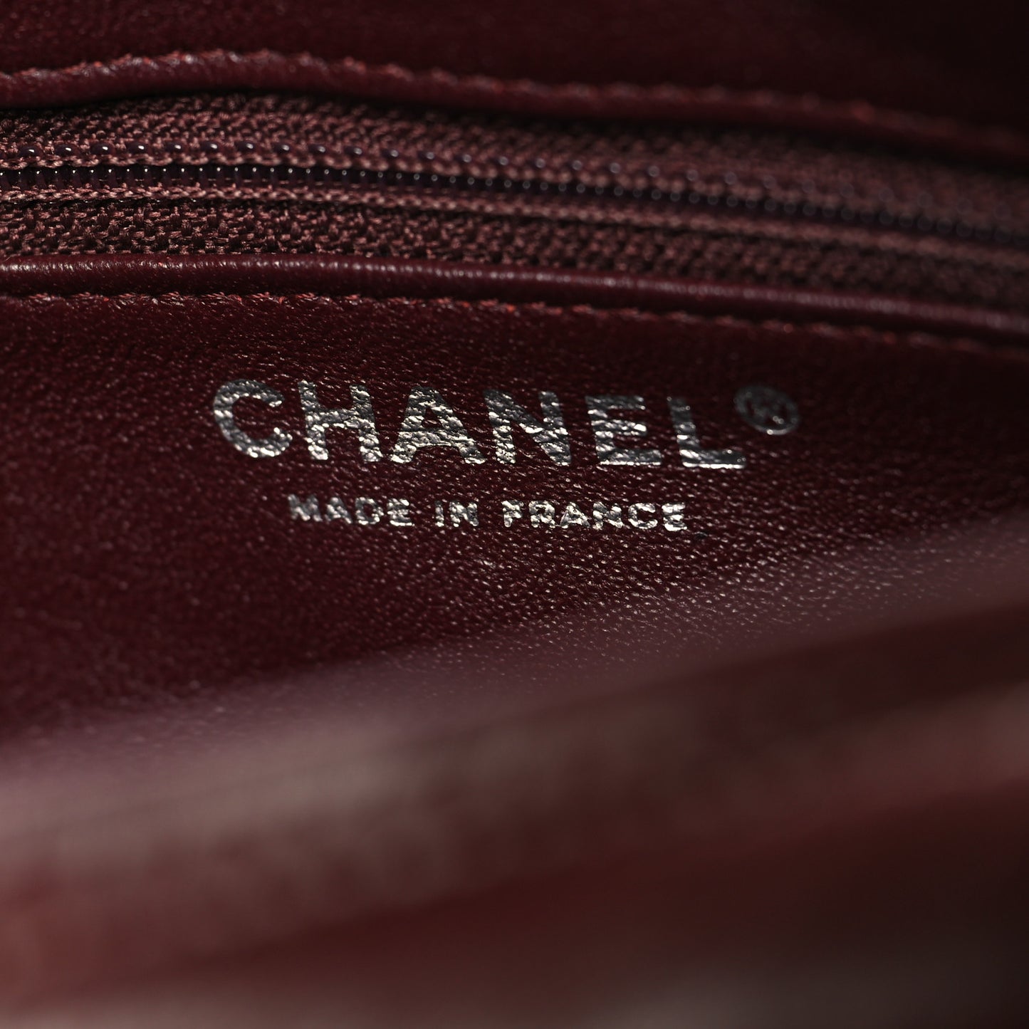 Lambskin Quilted Timeless Camera Case Burgundy