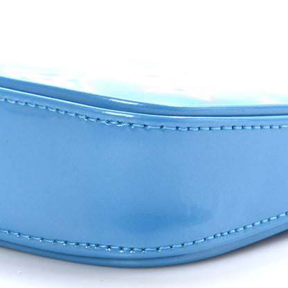 Louis Vuitton LOUIS VUITTON Vernis Valentine Mini Pochette Accessories Baby Blue Neon 8 of 9