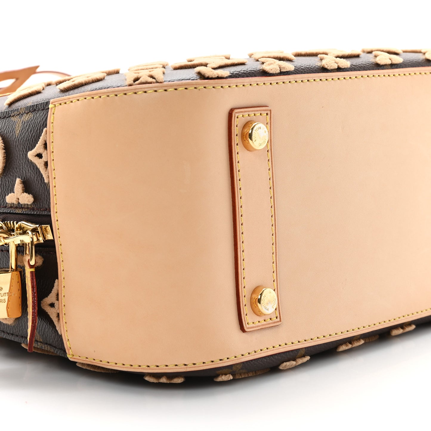 Monogram Tuffetage Deauville Cube Caramel