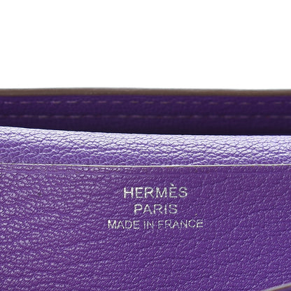Hermes Chevre Mysore Bearn Gusset Wallet Parme 6 of 14