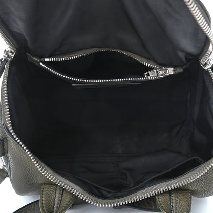 Alexander Wang Pebbled Lambskin Rocco Khaki Nickel Hardware 4 of 4