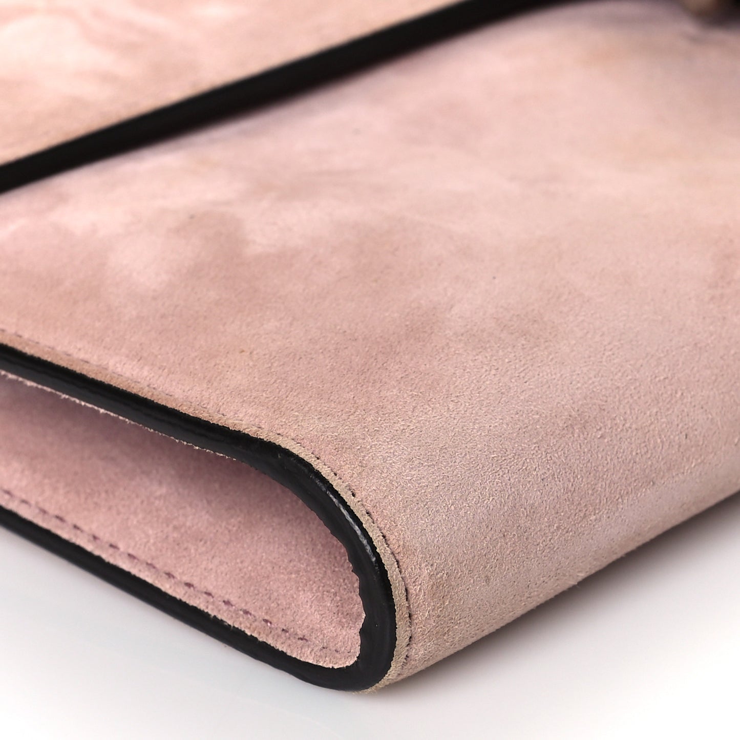 Suede Dionysus Clutch Blush