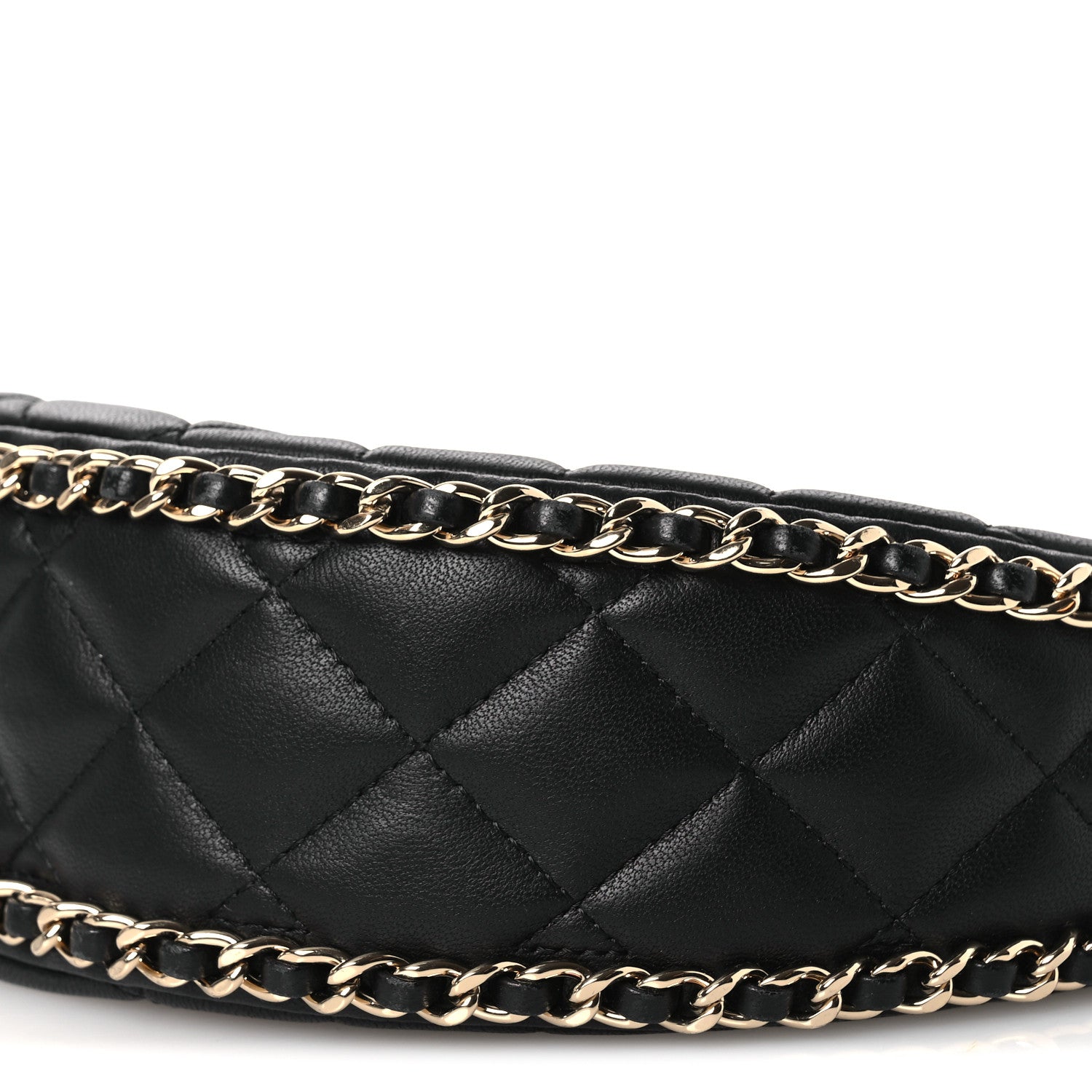 Chanel Lambskin Quilted Small Hobo Bag Black 10 of 10