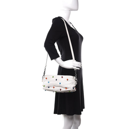 Bottega Veneta Grained Calfskin Toggle Crossbody White Multicolor 2 of 13