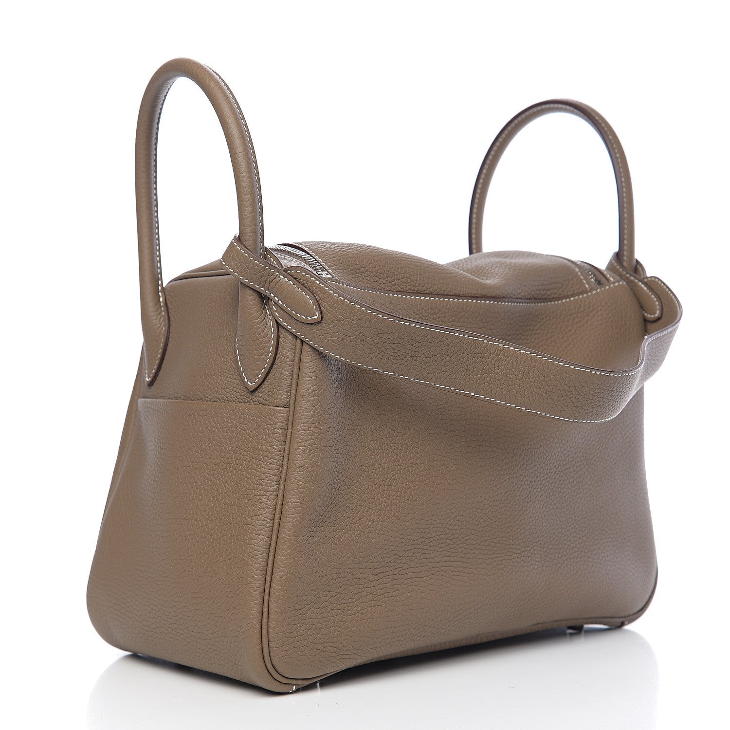 Hermes Taurillon Clemence Lindy 30 Etoupe 2 of 9