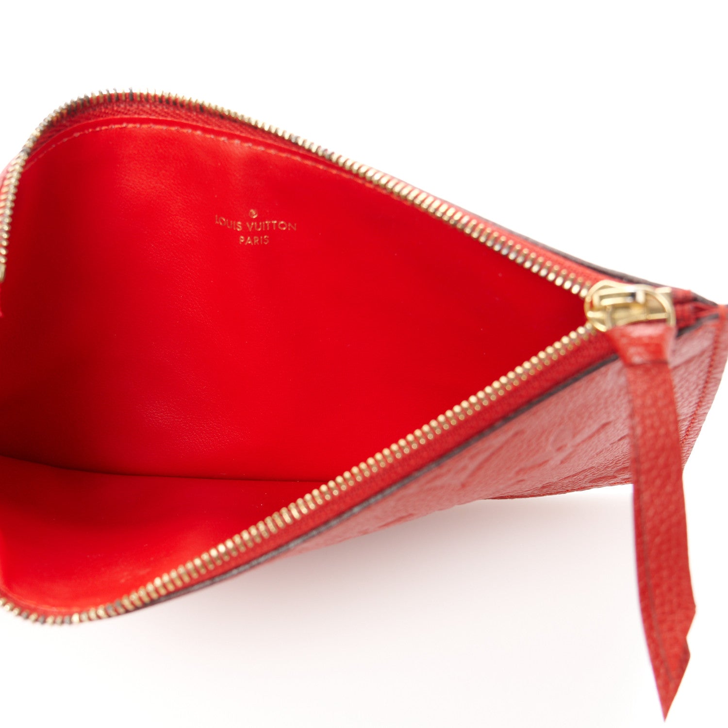Louis Vuitton Empreinte Pochette Felicie Chain Wallet Scarlet 9 of 13