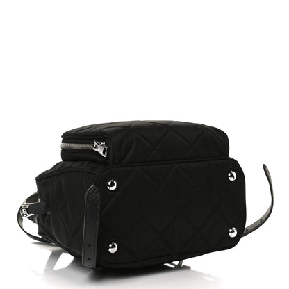Prada Nylon Tessuto Impuntu Quilted Backpack Black 4 of 14