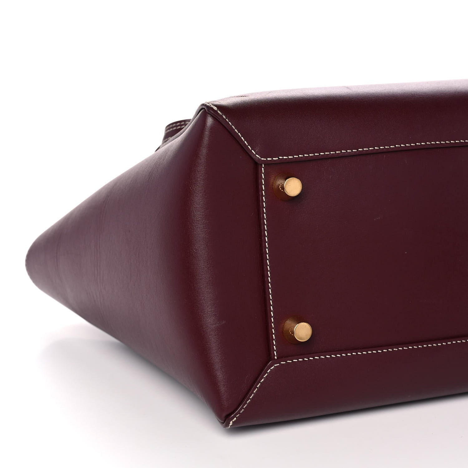 Celine Natural Calfskin Mini Belt Bag Burgundy 8 of 11