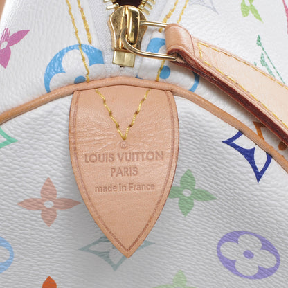 Louis Vuitton Monogram Multicolor Speedy 40 White 7 of 8