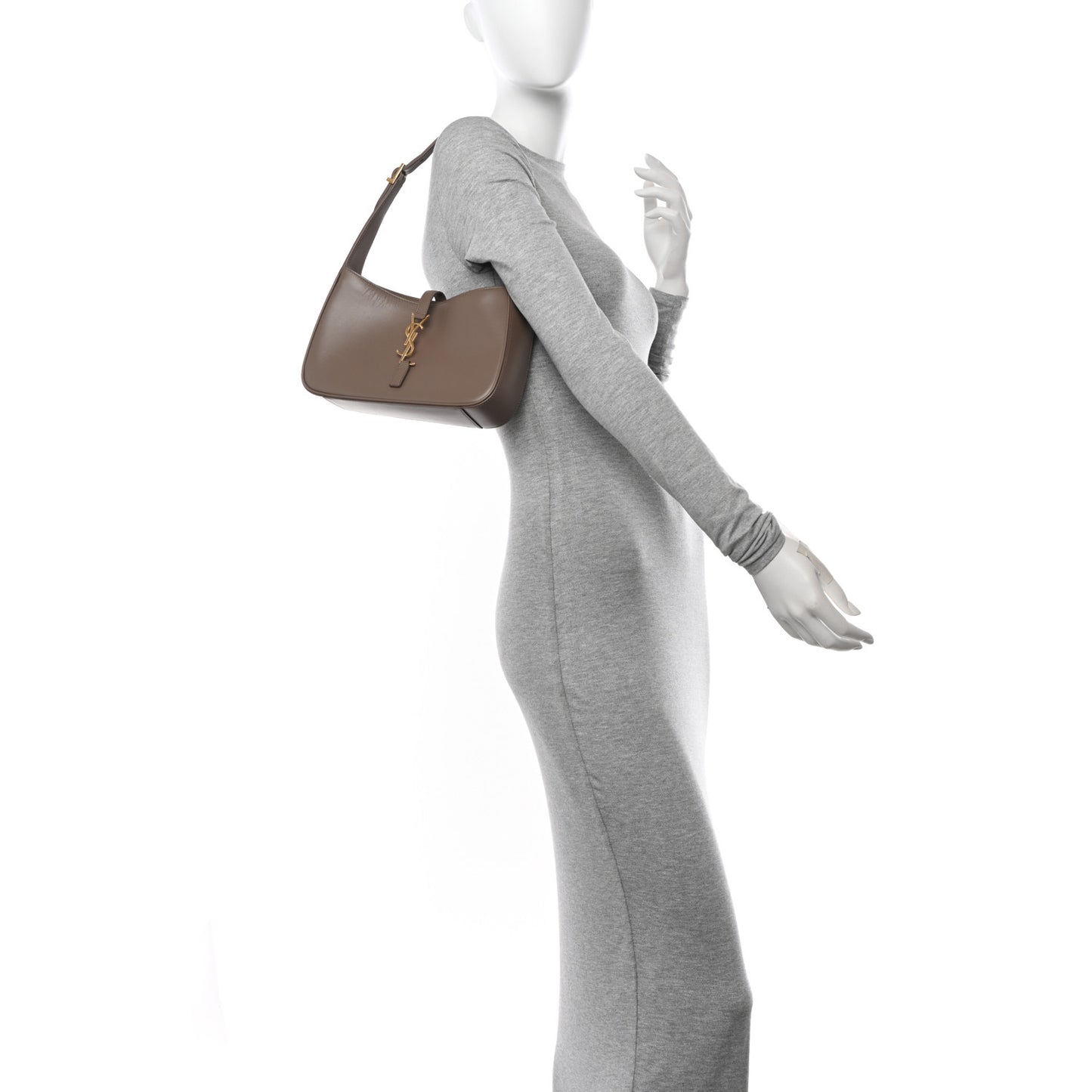 Smooth Calfskin Le 5 A 7 Hobo Taupe