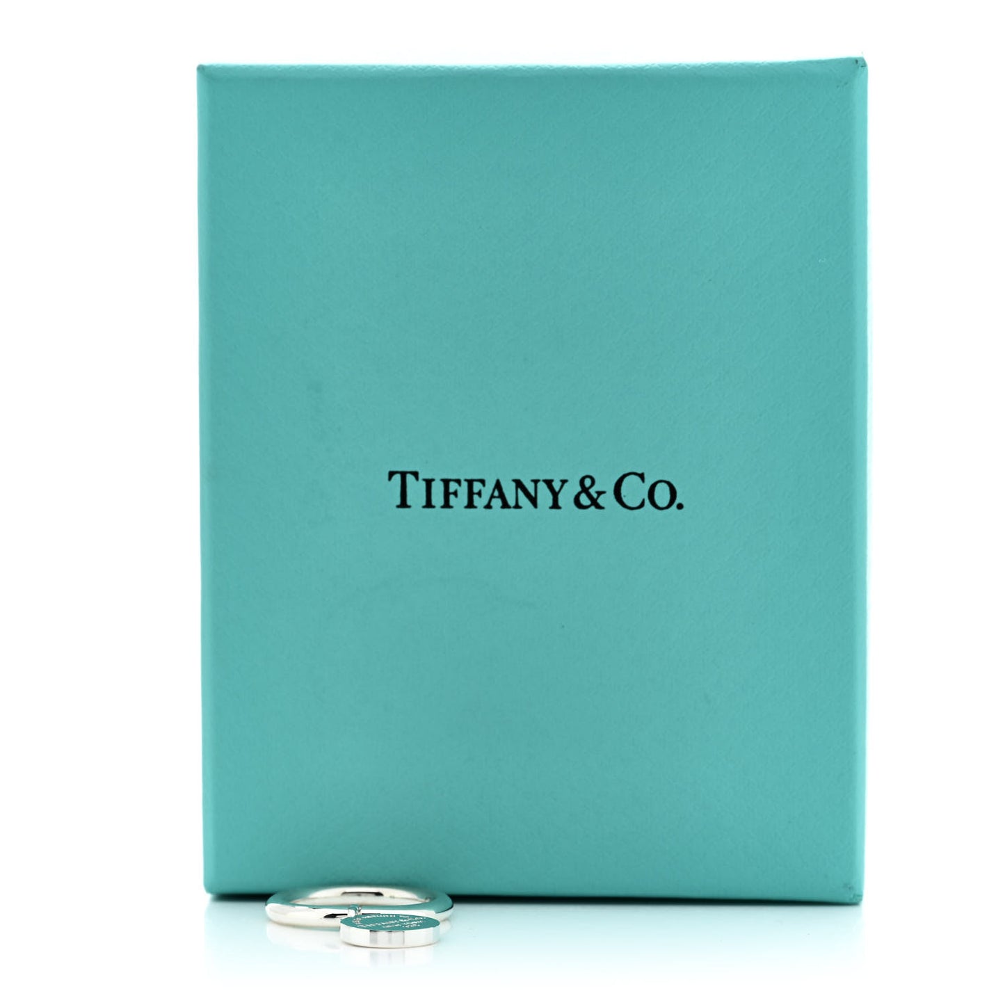 Sterling Silver Return to Tiffany Round Charm Ring 50 5.5