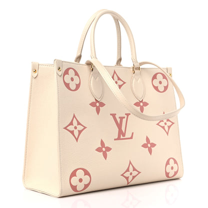 Louis Vuitton Empreinte Monogram Giant Onthego MM Creme Rose Trianon 3 of 8