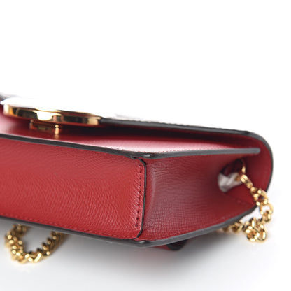 Fendi Vitello Cruise F is Fendi Bi-Color FF 1974 Embossed Envelope Belt Bag Maya Black Fragola 10 of 12