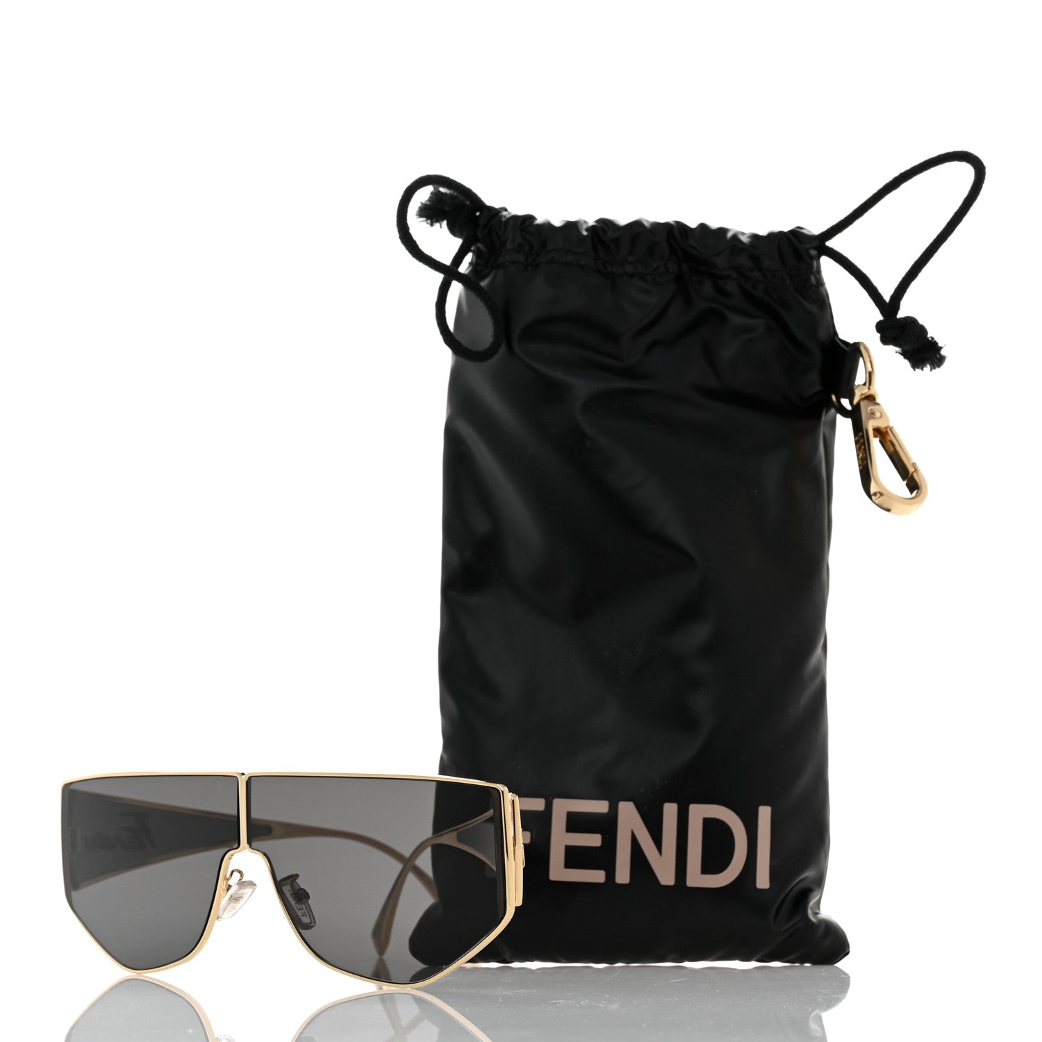 Fendi Metal Disco Geometric Sunglasses FE 40051/U Gold 7 of 7