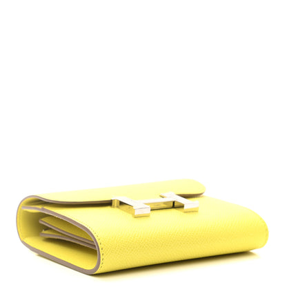 Hermes Epsom Constance Short Wallet Lime 4 of 9