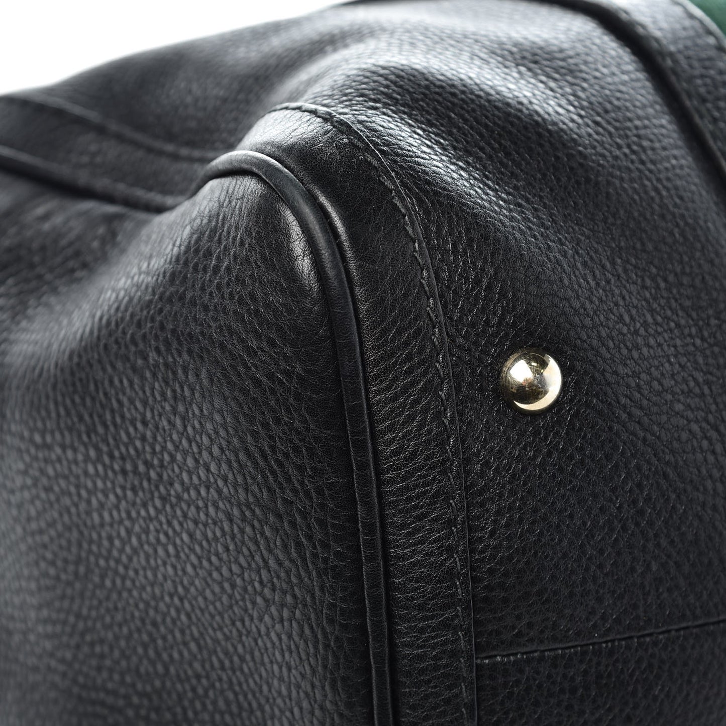 Calfskin Vintage Web Medium Boston Black