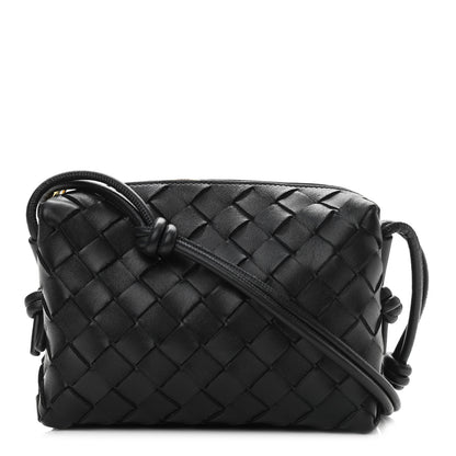 Bottega Veneta Nappa Intrecciato Mini Loop Camera Bag Black 1 of 9