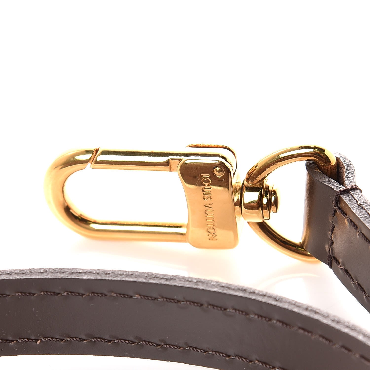 Louis Vuitton Calfskin 16mm Shoulder Strap Brown 3 of 3