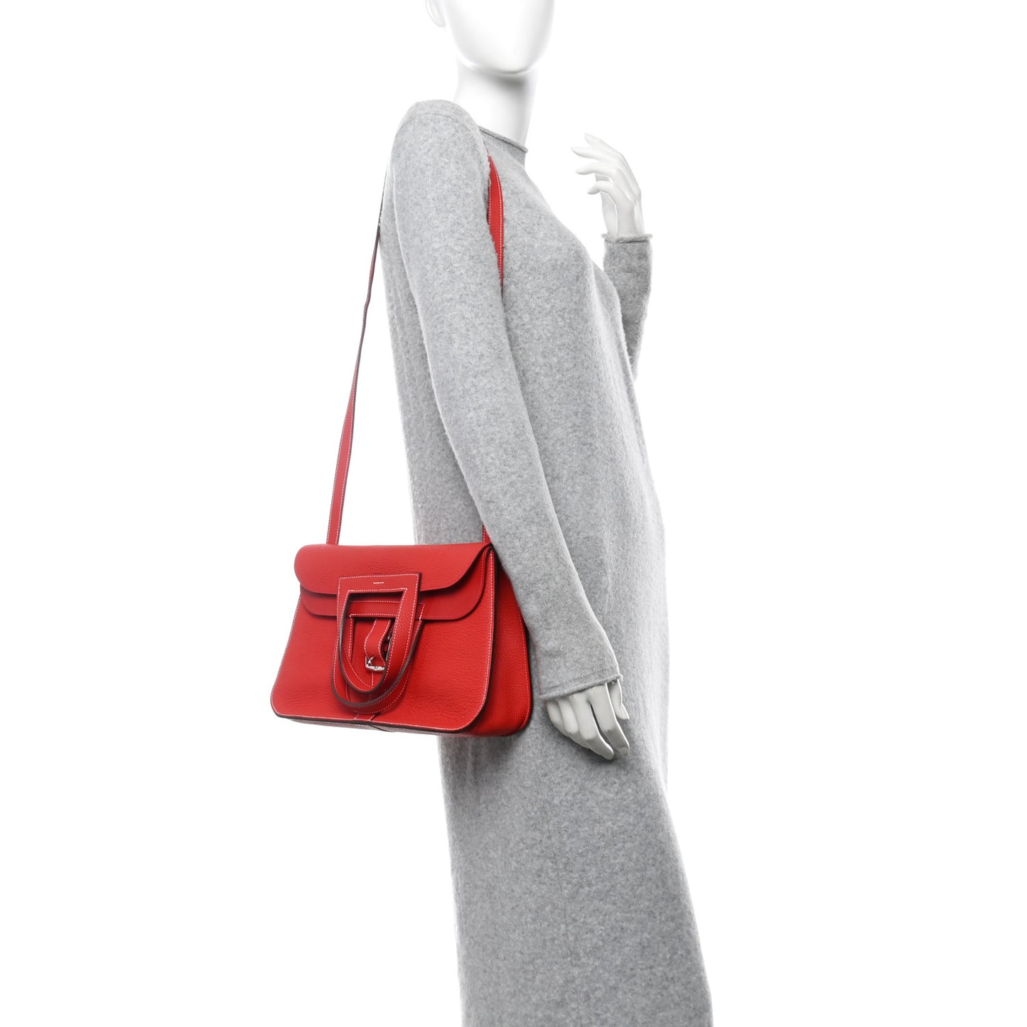 Taurillon Clemence Verso Halzan 31 GM Rouge Casaque Vermillion