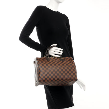 Louis Vuitton Damier Ebene Speedy Bandouliere 30 3 of 15