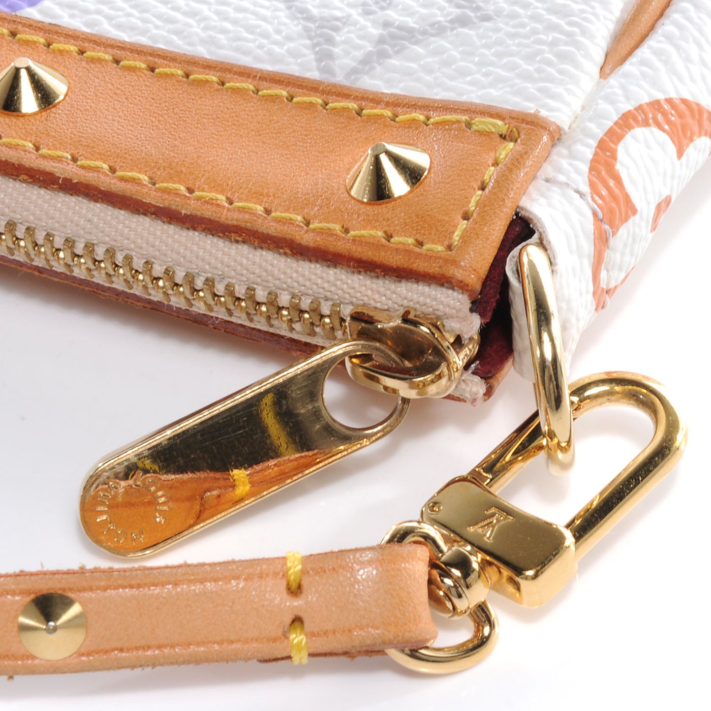 Monogram Multicolor Pochette Accessories White
