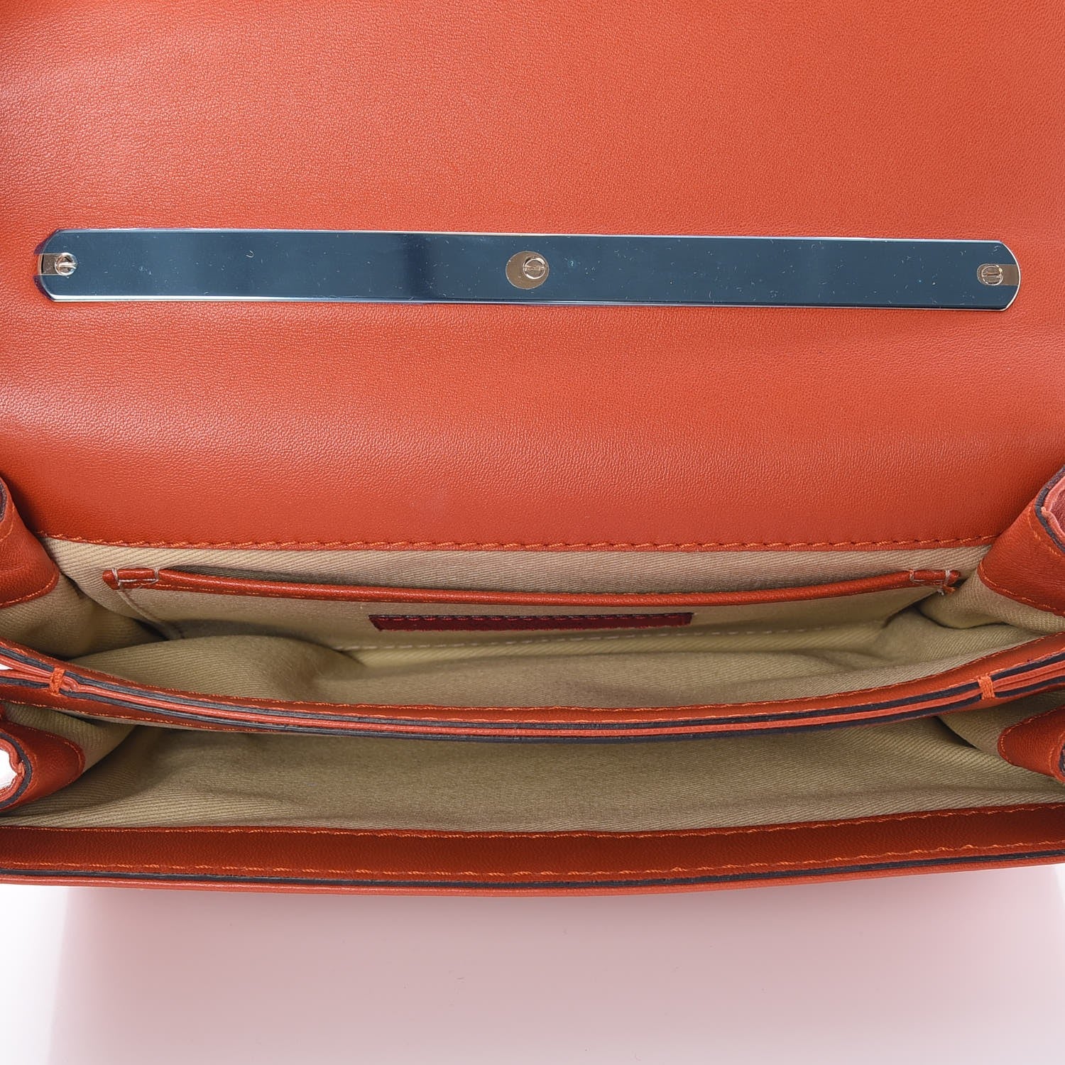 Valentino Garavani Nappa Va Va Voom Shoulder Bag Orange 7 of 9