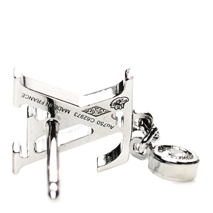 Louis Vuitton 18K White Gold Diamond Idylle Blossom LV Stud Single Earring 3 of 4