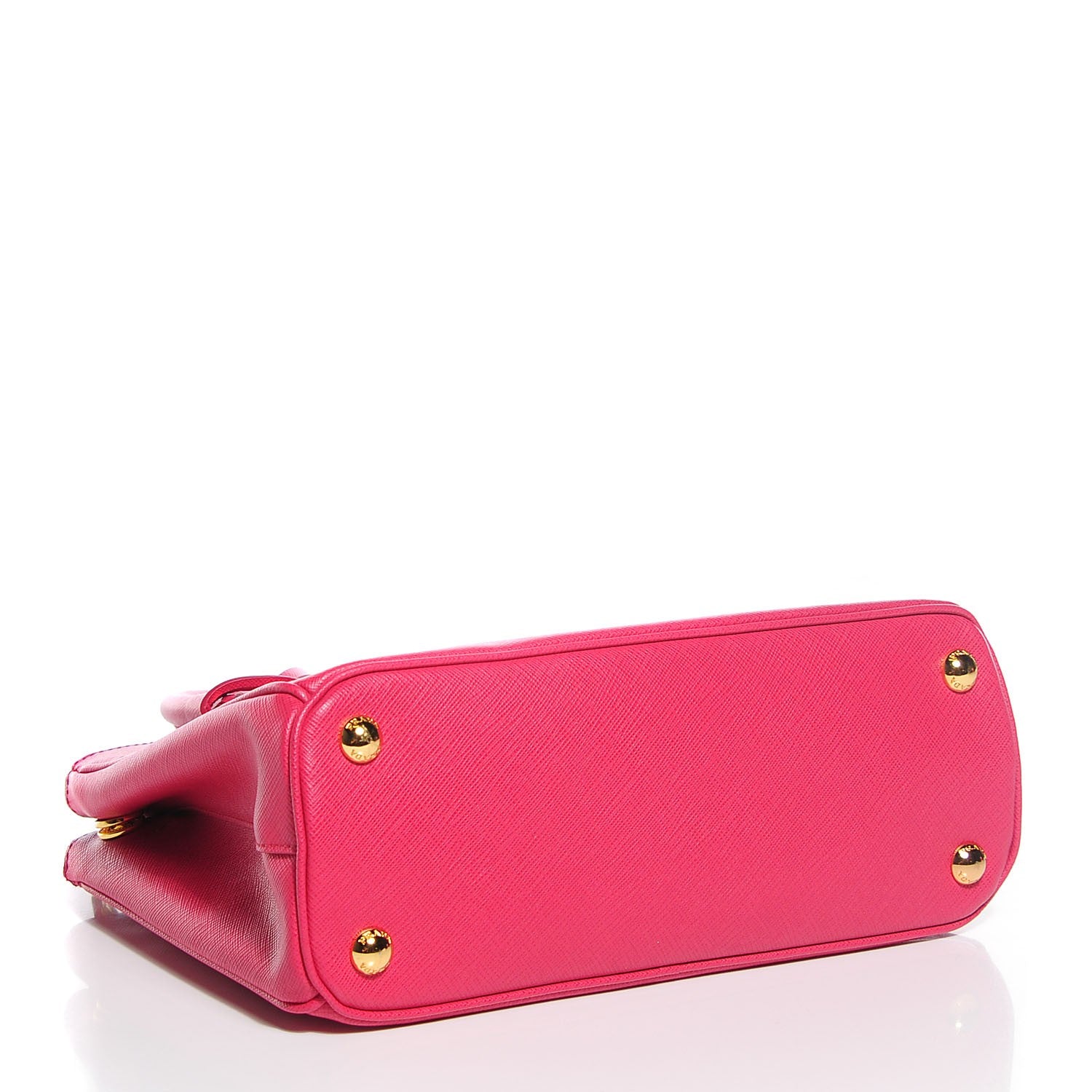 Prada Saffiano Lux Double Zip Mini Tote Peonia 4 of 7