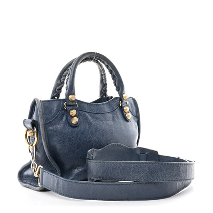 Balenciaga Agneau Arena Giant 12 Gold Le City Mini Bleu Persan 3 of 10
